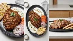 Σπιτικό ντονέρ στον φούρνο με κιμά — κόβεται σε λεπτές φέτες σαν γύρος